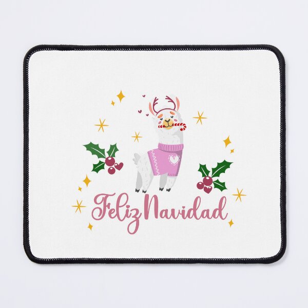 Item preview, Happy Holidays 108. Feliz Navidad Llama rosa designed and sold by amahechoamano.