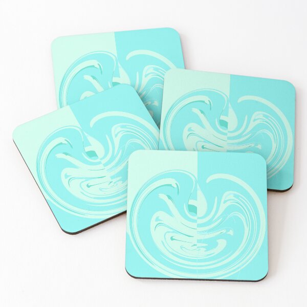 Item preview, Circle waves Peppermint abstract designed and sold by TiffyChaa.
