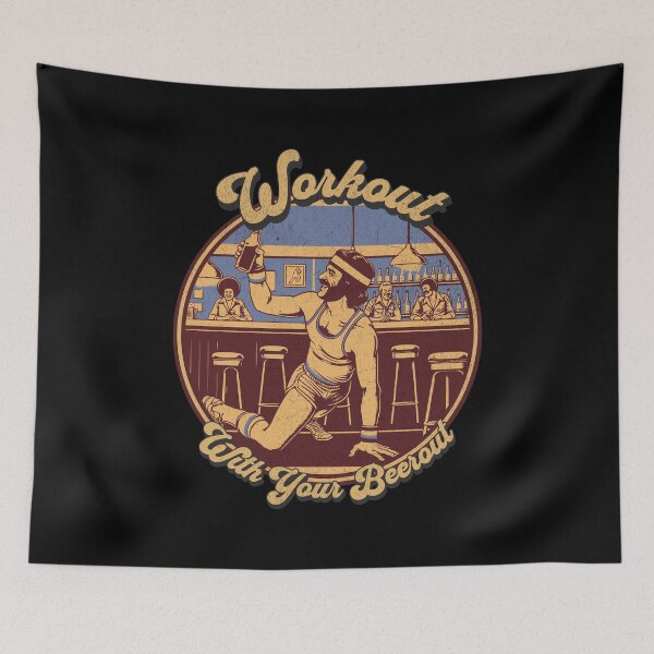 Item preview, workout with your beerout designed and sold by Retro-Rebellion.