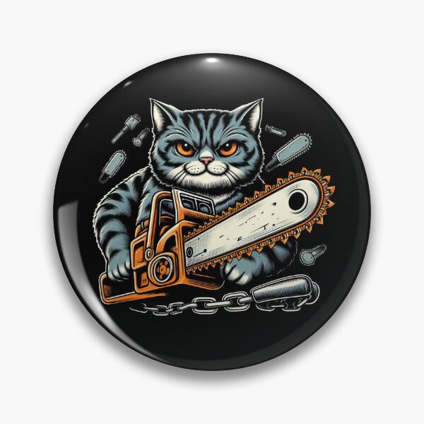 Item preview, Chainsaw Cat designed and sold by Big Catsby.