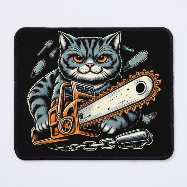 Item preview, Chainsaw Cat designed and sold by Big Catsby.