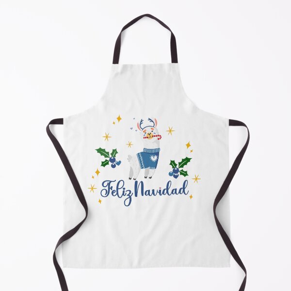 Item preview, Happy Holidays 108. Feliz Navidad Llama blue designed and sold by amahechoamano.