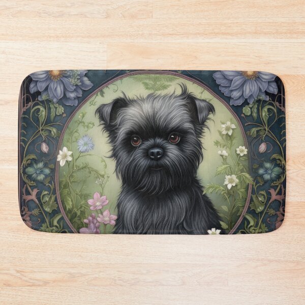 Item preview, Affenpinscher Vintage Flowers Retro Art Design designed and sold by WallyPink.