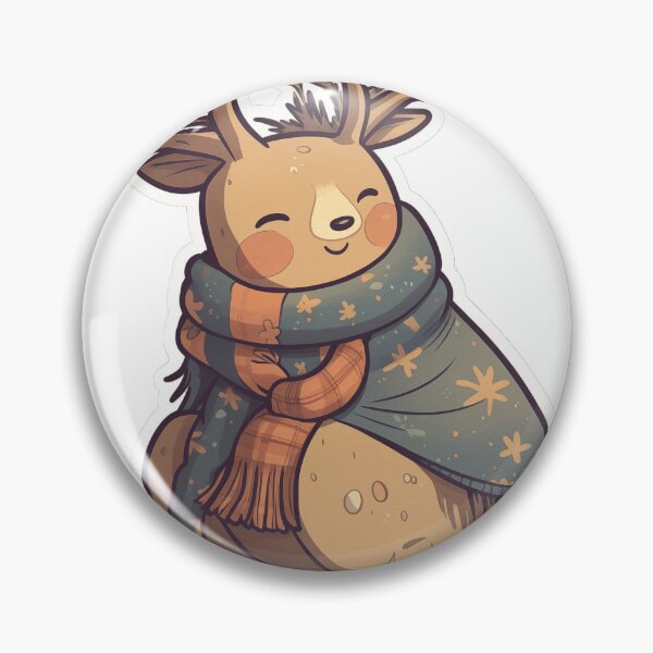 Item preview, Cozy Raindeer Sticker designed and sold by alloutshirts.