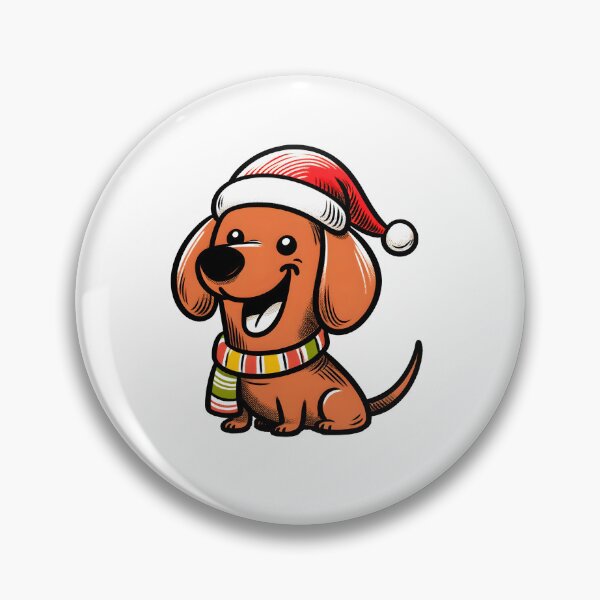 Item preview, Dachshund Elegance: Christmas Anticipation designed and sold by EpicPaws.