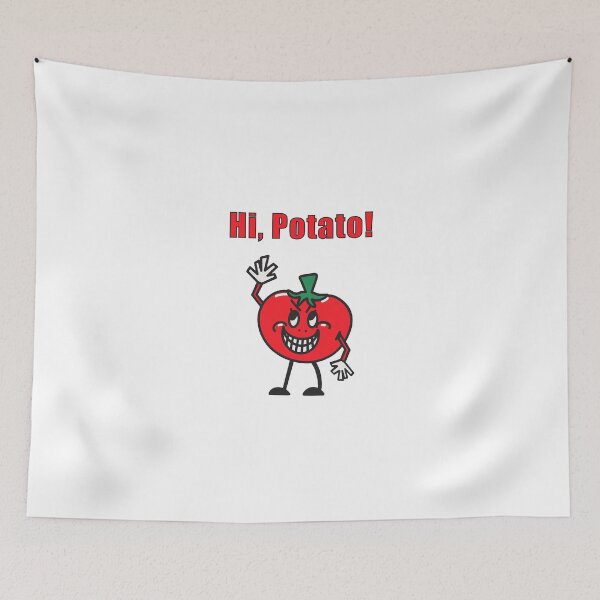 Item preview, Funny Tomato Greeting with Hi Potato  designed and sold by amiaplusamia.