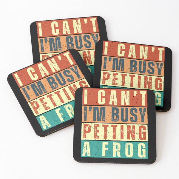 Item preview, Funny Busy Petting A Frog Retro designed and sold by CosyTeal.