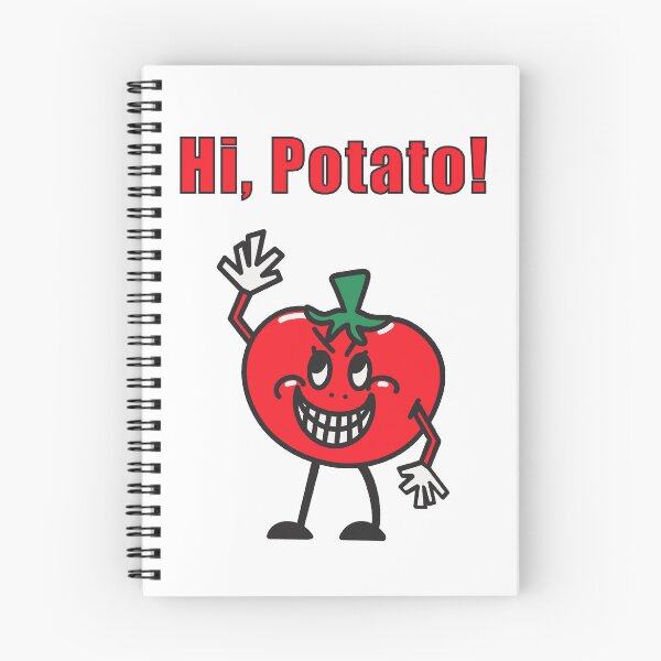 Item preview, Funny Tomato Greeting with Hi Potato  designed and sold by amiaplusamia.
