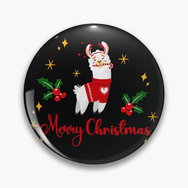 Item preview, Happy Holidays 109. Merry Christmas llama designed and sold by amahechoamano.