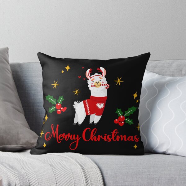 Item preview, Happy Holidays 109. Merry Christmas llama designed and sold by amahechoamano.