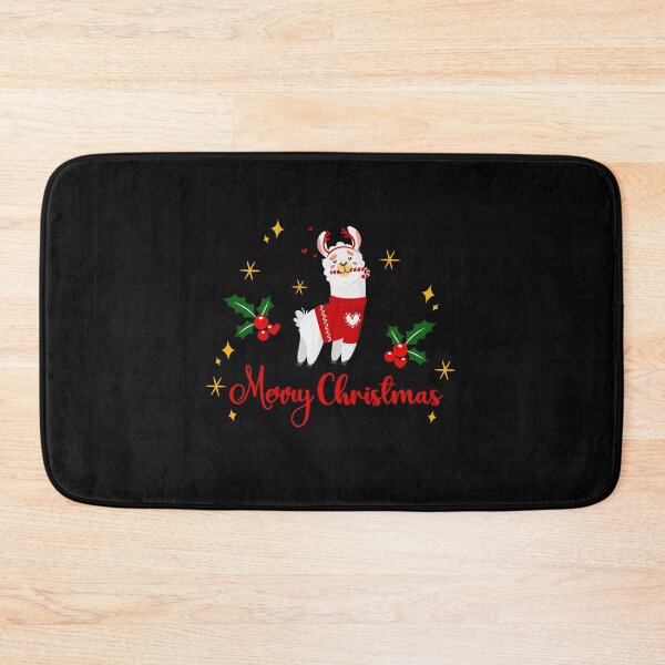 Item preview, Happy Holidays 109. Merry Christmas llama designed and sold by amahechoamano.