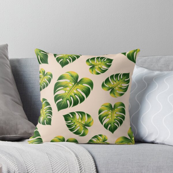 Item preview, Monstera leaf khaki seamless pattern design designed and sold by Katarzyna Dembek.