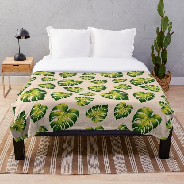 Item preview, Monstera leaf khaki seamless pattern design designed and sold by Katarzyna Dembek.