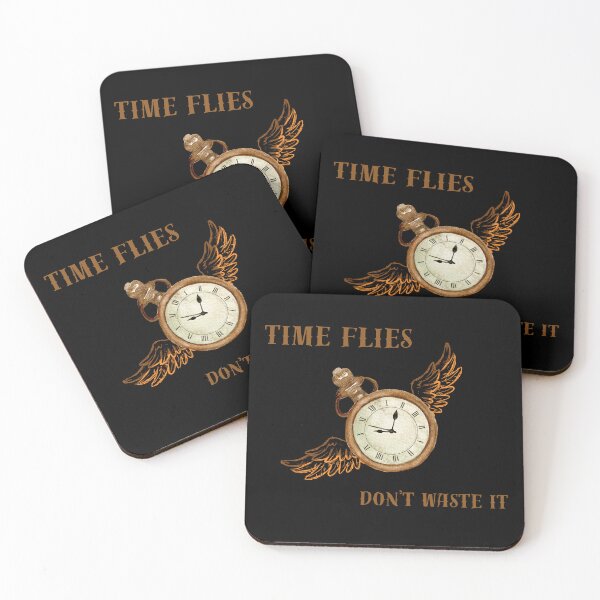 Item preview, Time flies don't waste it it's a great T-shirt idea for everybody who like to live life in full designed and sold by Magrosa.