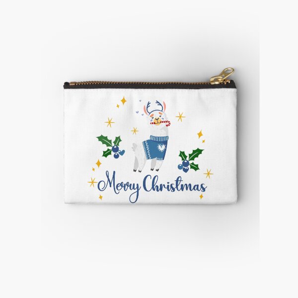 Item preview, Happy Holidays 111. Merry Christmas llama blue designed and sold by amahechoamano.