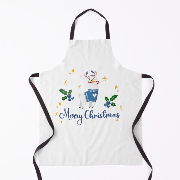 Item preview, Happy Holidays 111. Merry Christmas llama blue designed and sold by amahechoamano.
