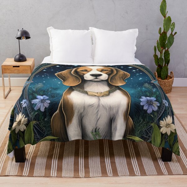 Item preview, Beagle dog in retro vintage art design designed and sold by WallyPink.
