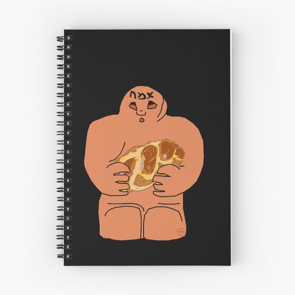 Item preview, golem holding challah designed and sold by SaharBareket.