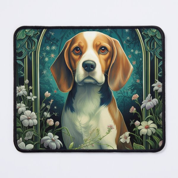 Item preview, Beagle dog in vintage retro art design designed and sold by WallyPink.