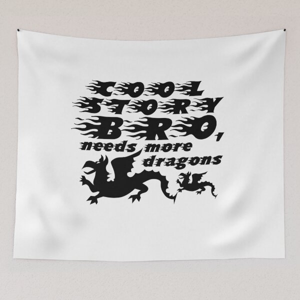 Item preview, Funny Cool Story Bro Needs More Dragons RPG Gamer Shirt designed and sold by CreativeStrike.