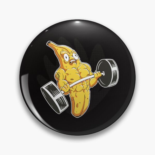Item preview, Bodybuilder Banana Lifting Weights Funny Bodybuilding  designed and sold by DrawHandArt.