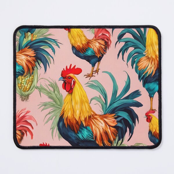 Item preview, Roosters with ears of corn. designed and sold by Ciervo Primavera.