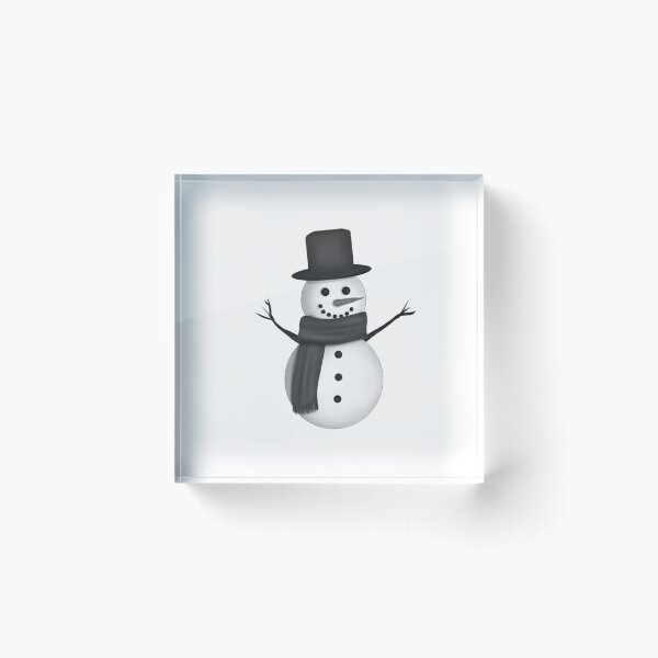 Item preview, Christmas Snowman Topper (Black and white) designed and sold by Leeh-designs.