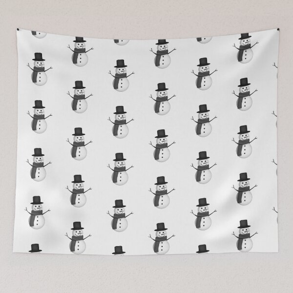 Item preview, Christmas Snowman Topper (Black and white) designed and sold by Leeh-designs.