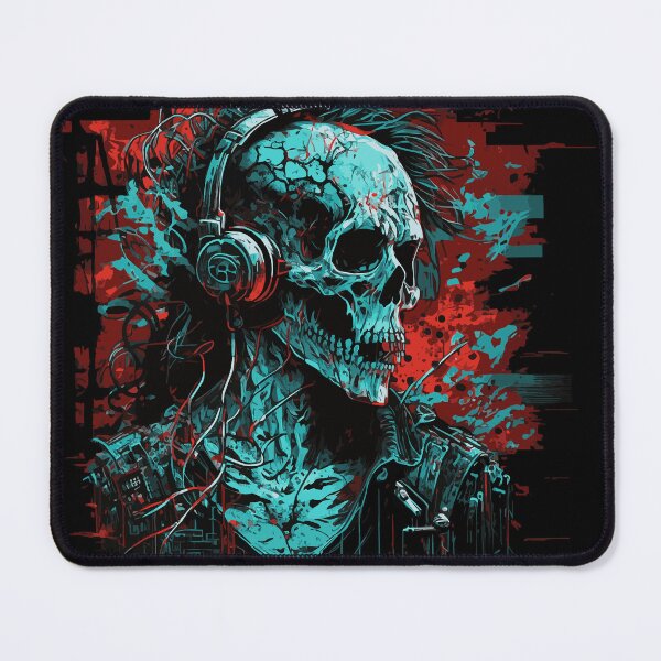Item preview, Disc jockey de calavera zombie designed and sold by drizzd.