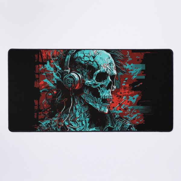 Item preview, Disc jockey de calavera zombie designed and sold by drizzd.