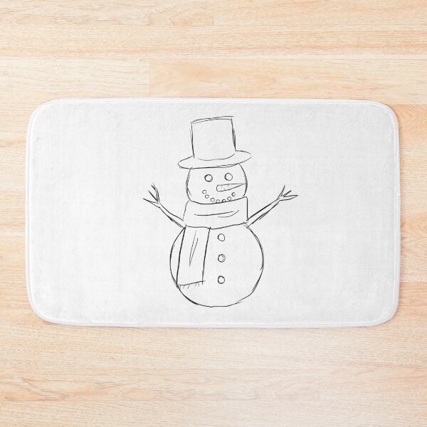 Item preview, Christmas Snowman Topper (line) designed and sold by Leeh-designs.
