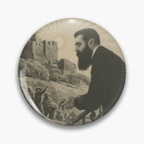 Aperçu de l'œuvre 1909 Dépliant Herzl du Fonds national juif créée et vendue par Nostalgia Tees, Stickers, Art & More.