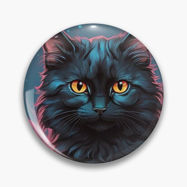 Item preview, cute black cat designed and sold by baspettersen.