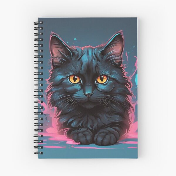 Item preview, cute black cat designed and sold by baspettersen.
