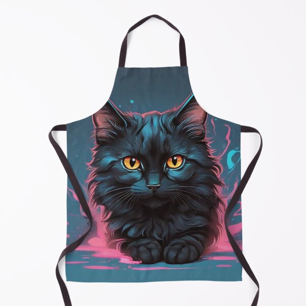 Item preview, cute black cat designed and sold by baspettersen.
