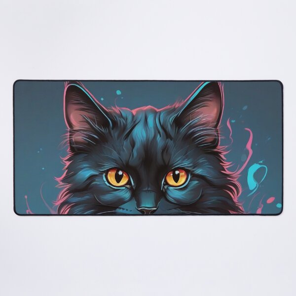 Item preview, cute black cat designed and sold by baspettersen.