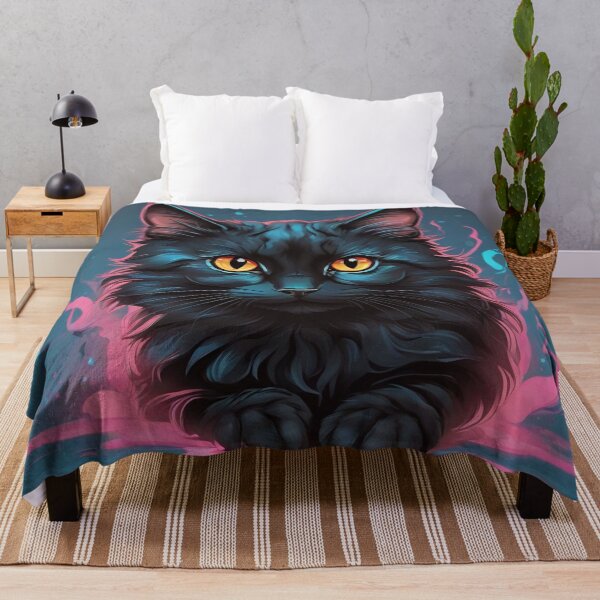 Item preview, cute black cat designed and sold by baspettersen.