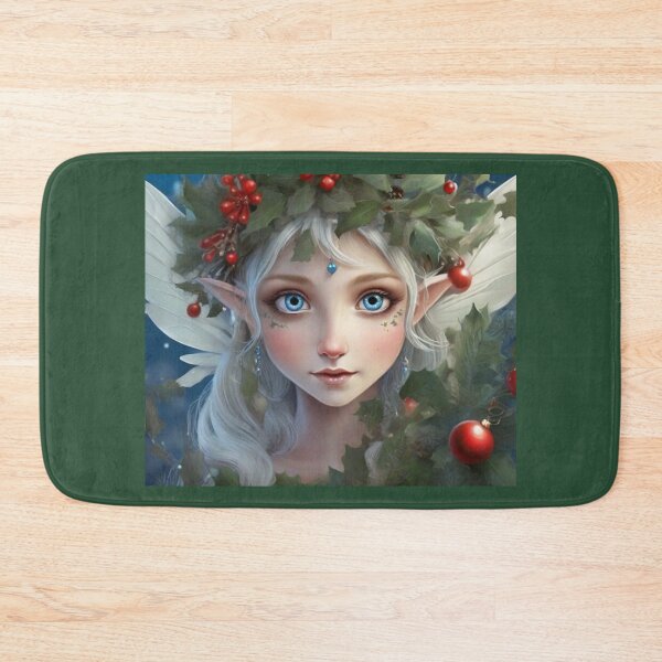 Item preview, Christmas Enchantment: Forest Fairy with Big Blue Eyes  designed and sold by T-shirtMill.