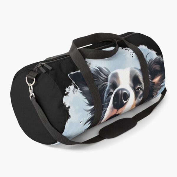 Item preview, Rough haired black and white border collie dog breed illustration designed and sold by NBSStore.