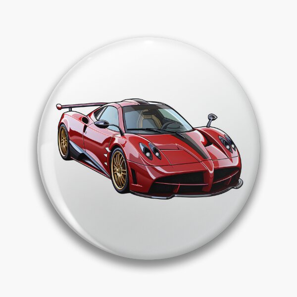 Item preview, Red Pagani Supercar artwork for speed lovers designed and sold by Cr-AI-tive.
