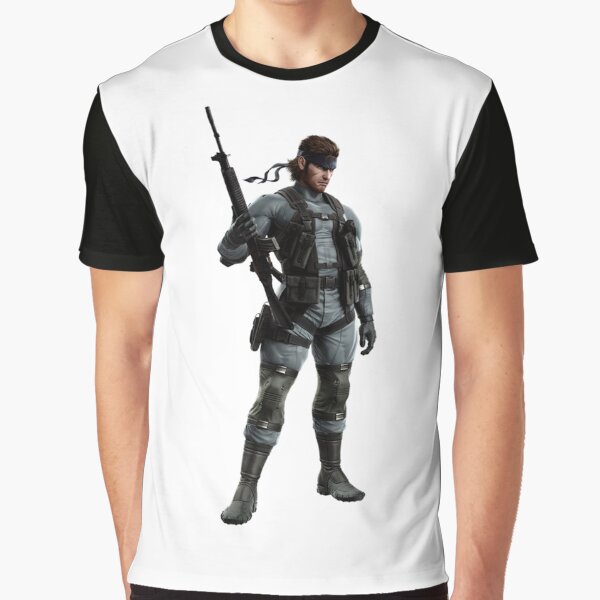 Vista previa del artículo con la obra «Metal Gear Solid: Operaciones sociales - Solid Snake (MGS2)», diseñado y vendido por OuterOutlet.