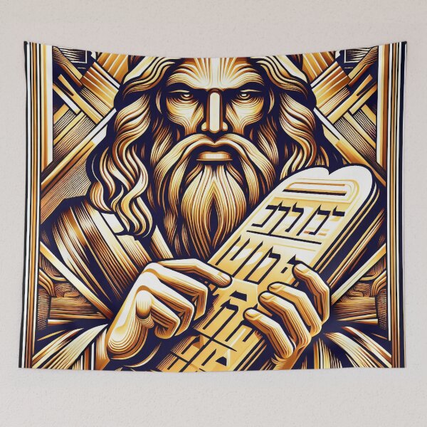 Item preview, Moses and the 10 Commandments designed and sold by ClassicRetroism.