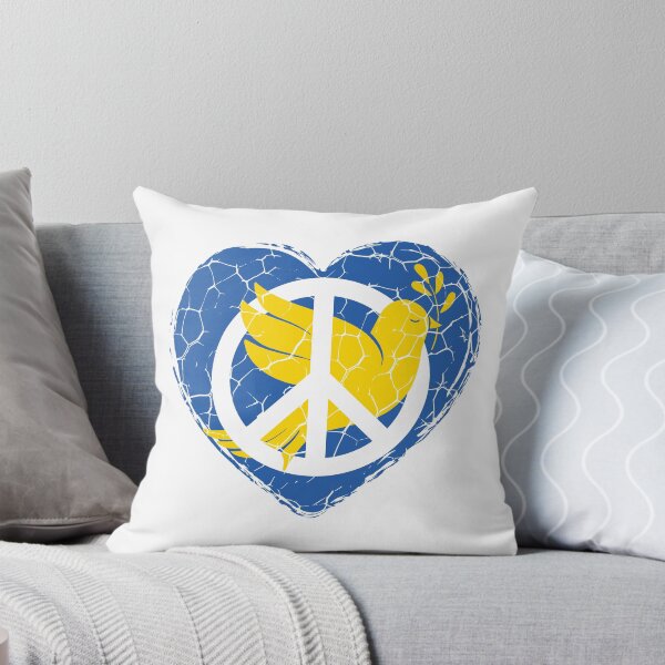 Item preview, Ukraine Peace Dove Heart Love Ukrainian  designed and sold by FlagX.