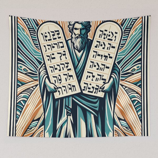 Item preview, Moses and the 10 Commandments designed and sold by ClassicRetroism.