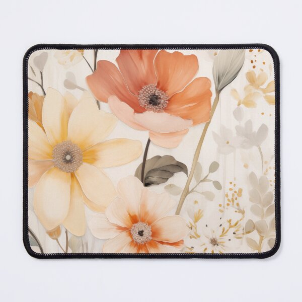 Item preview, Boho Style of Soft Florals, Pinks, Orange and Neutral Colors designed and sold by J-CCreative.