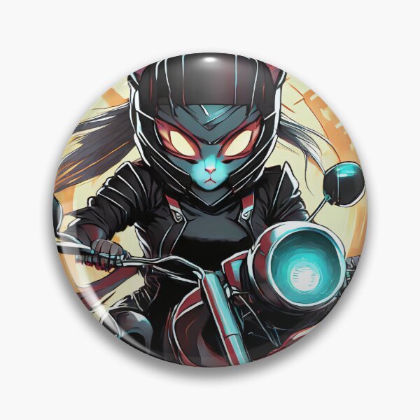 Item preview, Racer Kitty on a Motorcycle designed and sold by BADESIGNZZ.