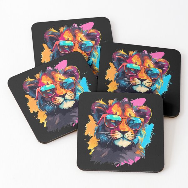 Item preview, Cool lion cub wearing sunglasses illustration designed and sold by NBSStore.