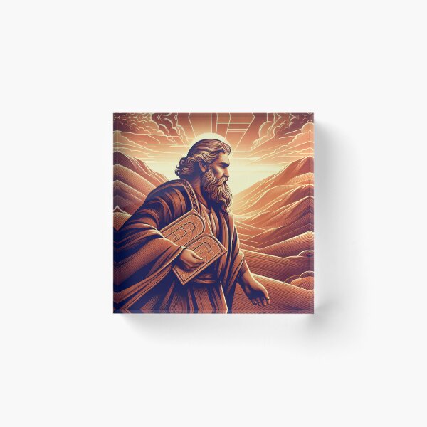 Item preview, Moses and the 10 Commandments designed and sold by ClassicRetroism.