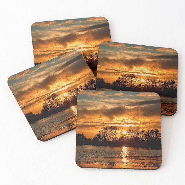 Item preview, Sunset at Hardwick Park Lake designed and sold by RosRidleyPhoto.