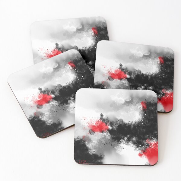 Item preview, Power Trip - Black White Red Abstract designed and sold by Joey Santiago.